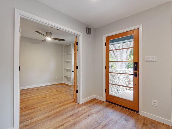 Entry way and home office with french doors