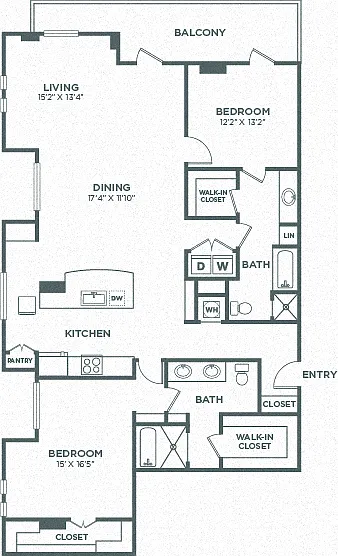 Floor plan The Crow Tower Penthouse