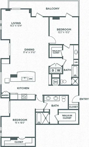 Floor plan The Crow Tower Penthouse