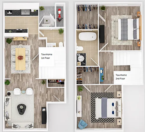 Floor plan Juniper 2x1.5