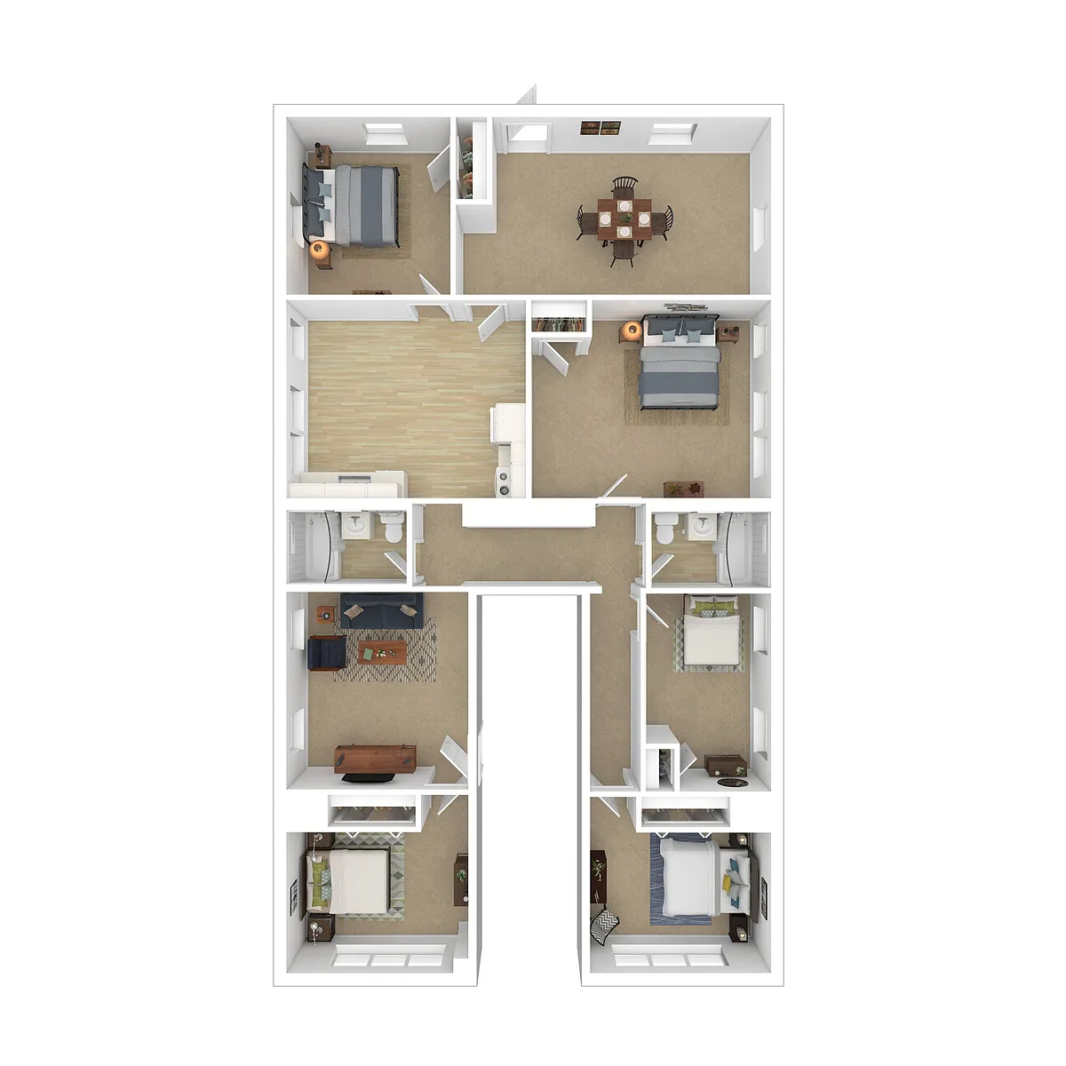 Floor plan 5 Bedroom 2 Bathroom Accessible