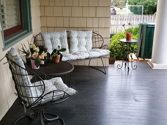 Deep front porch