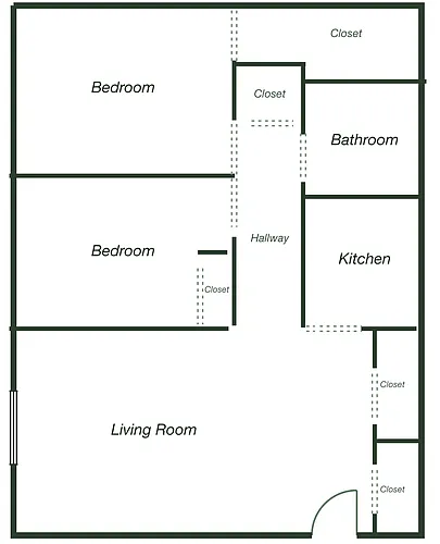 Floor plan 2 bedroom