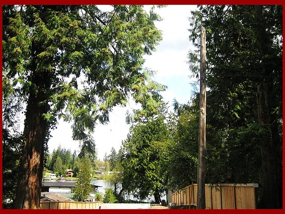 A great Lake front lot, fencing  &  foundation location provide with privacy.