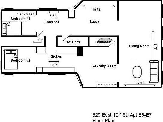 5th image of 529 E 12th St APT E5