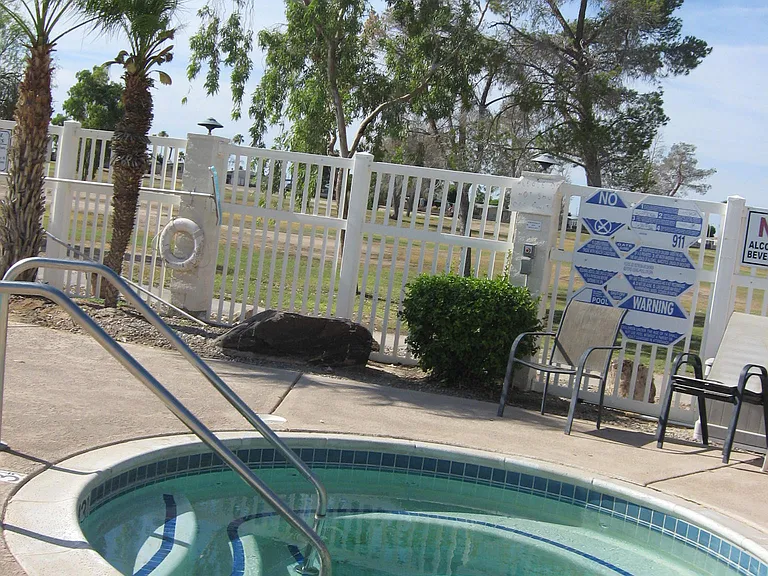 relaxing jacuzzi in pool area
