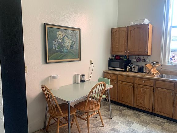 small breakfast table in kitchen