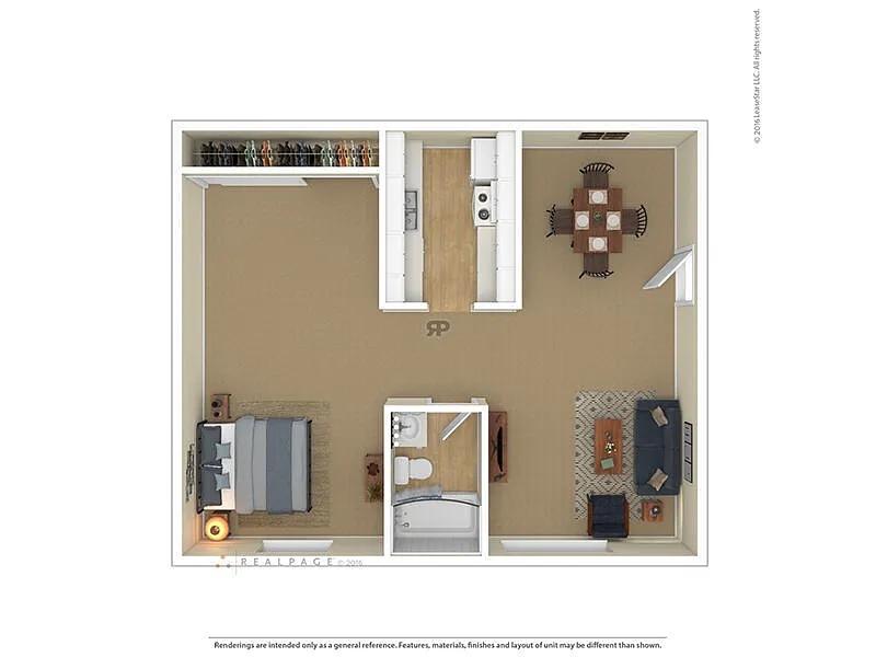Floor plan 1x1l
