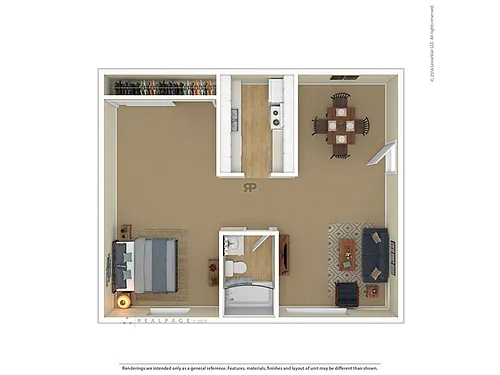 Floor plan 1x1l