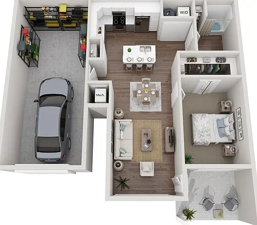 Floor Plan 1C | Seasons at Grafton | Apartments in Grafton, WI Floor Plan 1C | Seasons at Grafton | Apartments in Grafton, WI