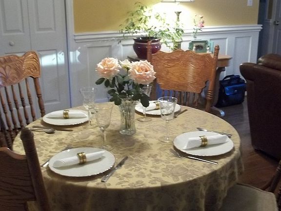 Dining Room
						:
						With the open Living/Dining space, you can allow yourself some formal dining.