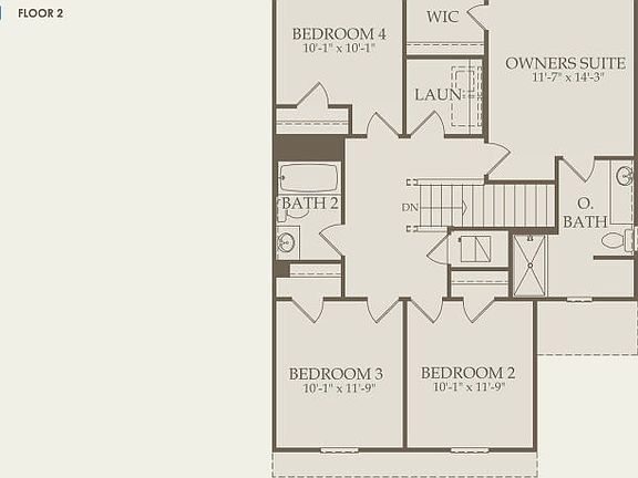 Pierce Floor Plan, Quick Move-In Home, Floor 2