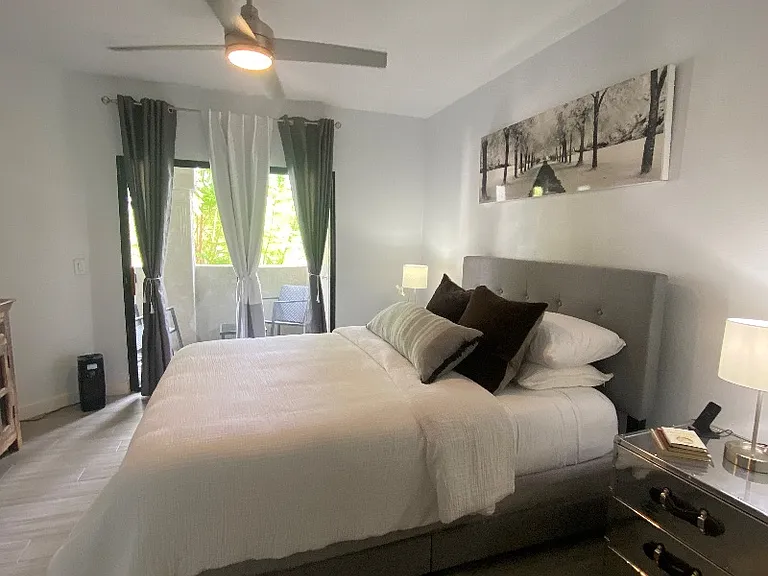 The most comfortable queen size bed with high end pillows and sheets. Hepa air purifier to purify in bedroom and living room . 45 inch Smart TV with Roku for your relaxation.