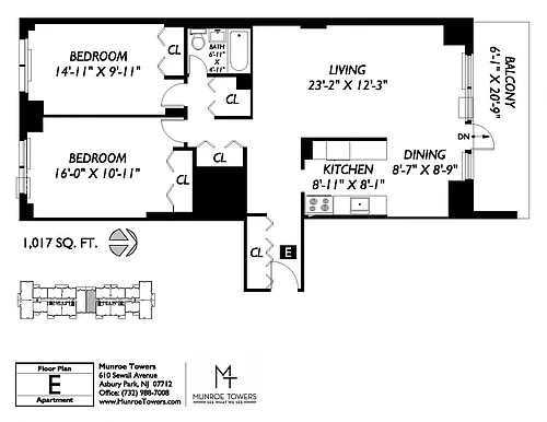 Floor plan Floorplan E