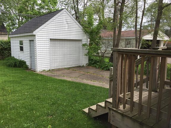 Back porch and garage