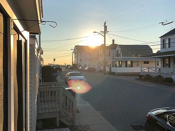 Sunrise over beach