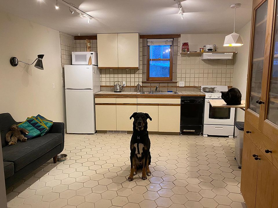 Unit kitchen/living area.