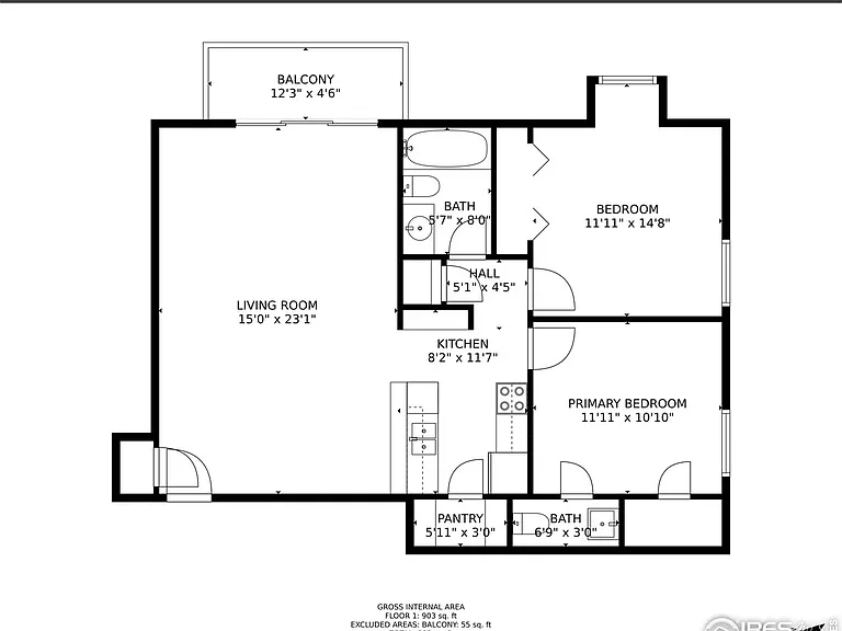 this floorplan is reversed, but is accurate