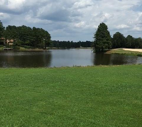 Lake and golf course view