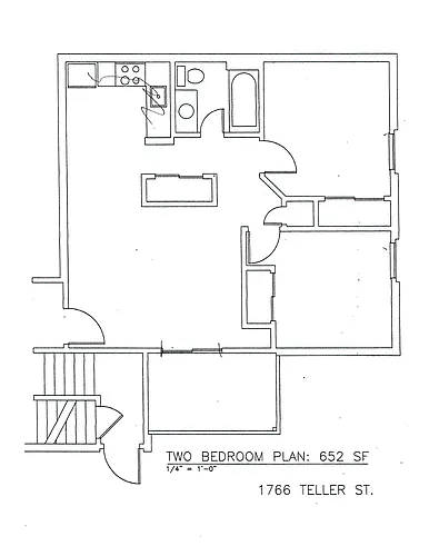 Floor plan 2 Bedroom