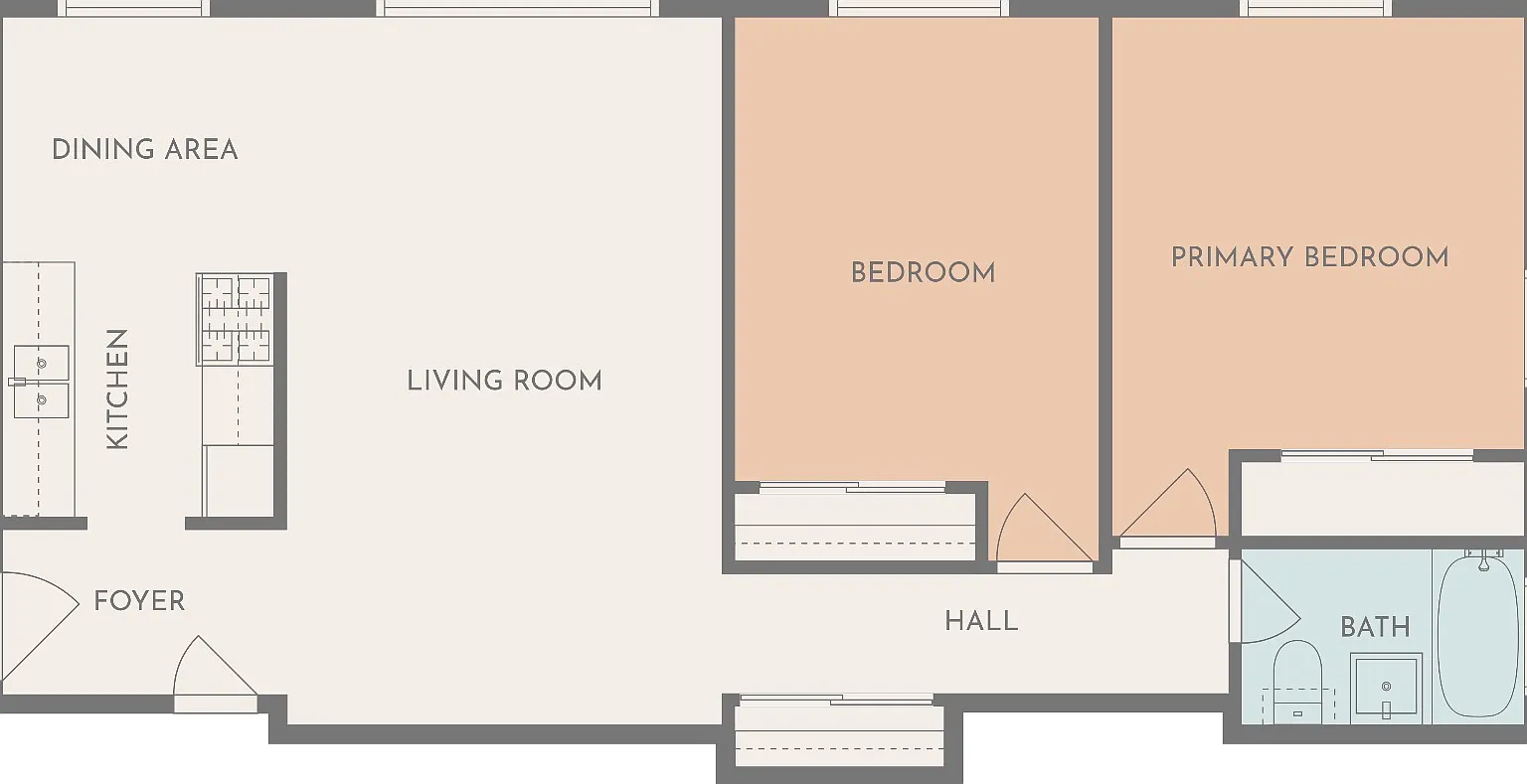 2 bed, 800 sqft, $1,260 — Photo 2