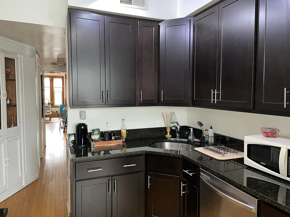 NEW ESPRESSO CABINETS, GRANITE AND STAINLESS STEEL