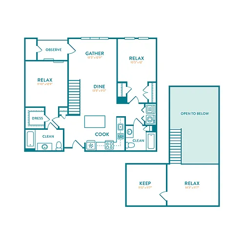 Floor plan Chatham Loft