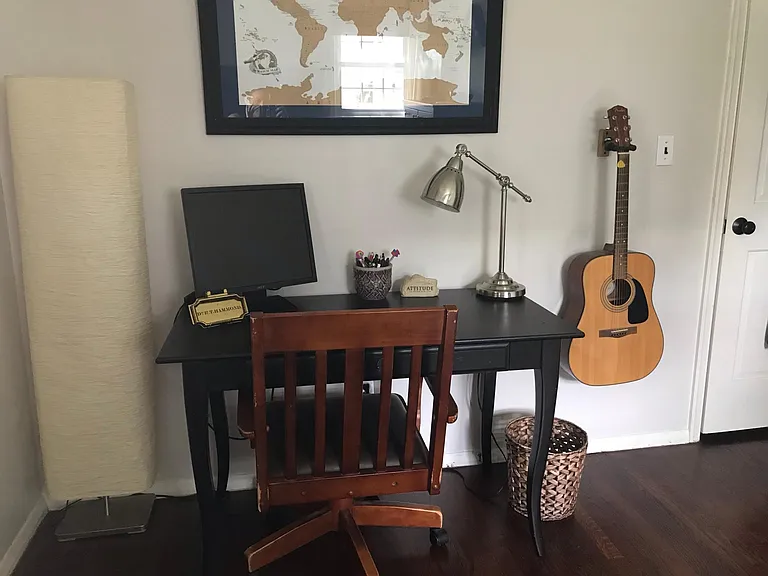 2nd bedroom has plenty of room for a work space