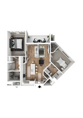 Floor plan 2C