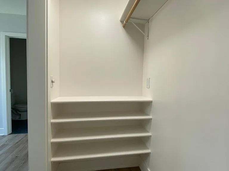 Built-in shelves.