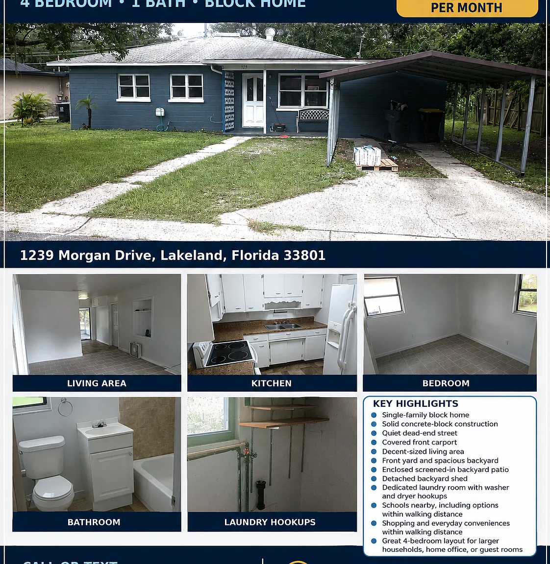4 bed, 1300 sqft, $1,800 — Photo 1