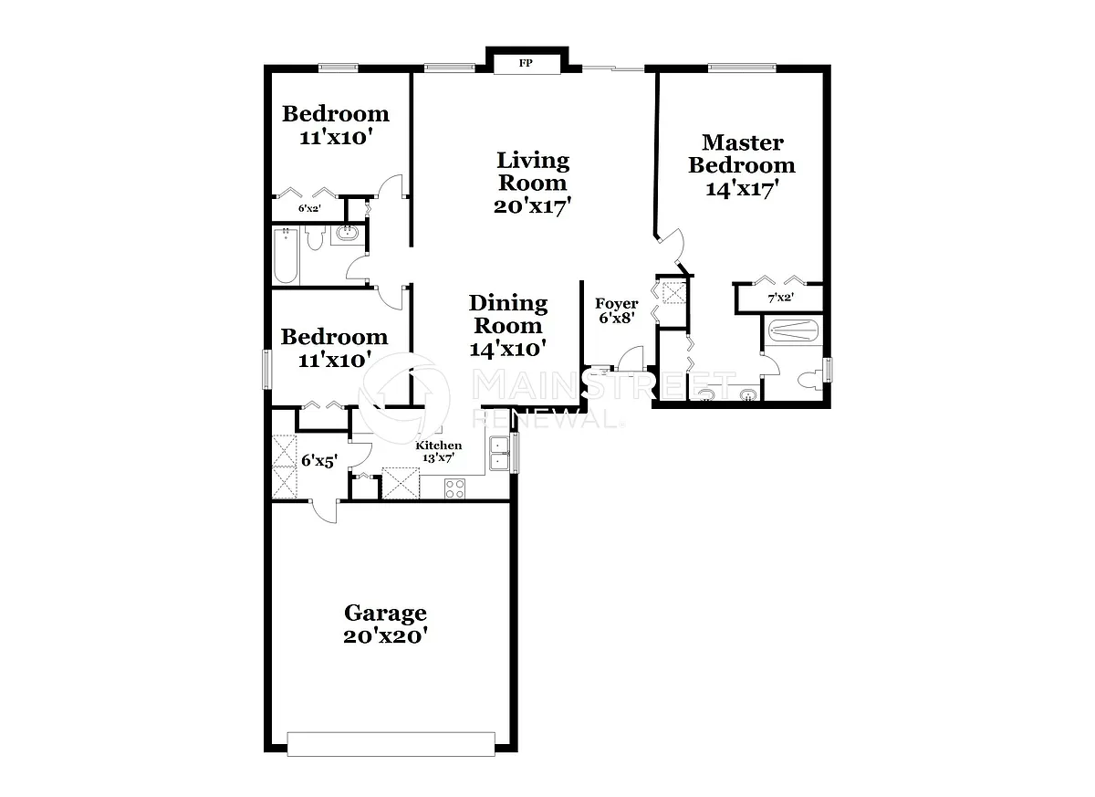Floor Plan - 10632 Fox Squirrel Ln
