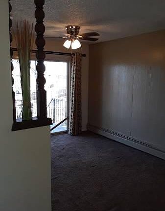 Large dining room with back patio