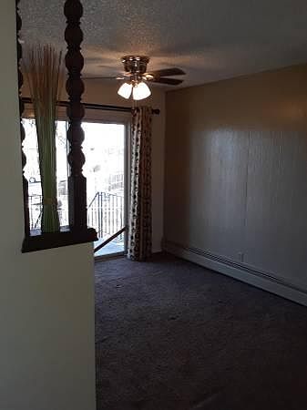 Large dining room with back patio