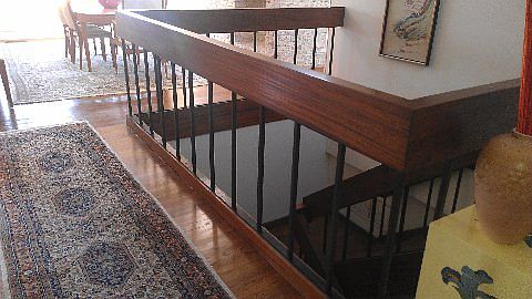 SOLID MAHOGANY STAIRCASE