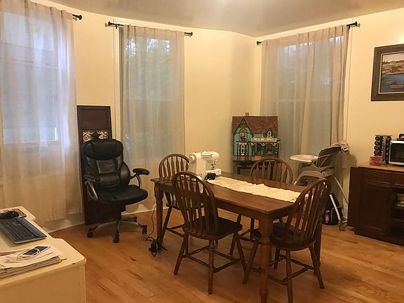 Large dining room with plenty of light