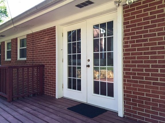 French doors to deck