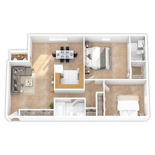 Floor plan Two Bedroom
