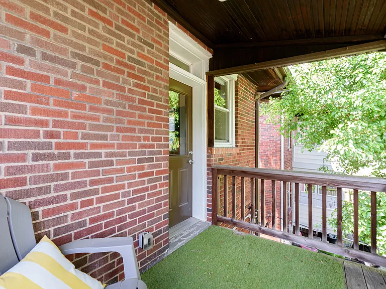 covered rear balcony