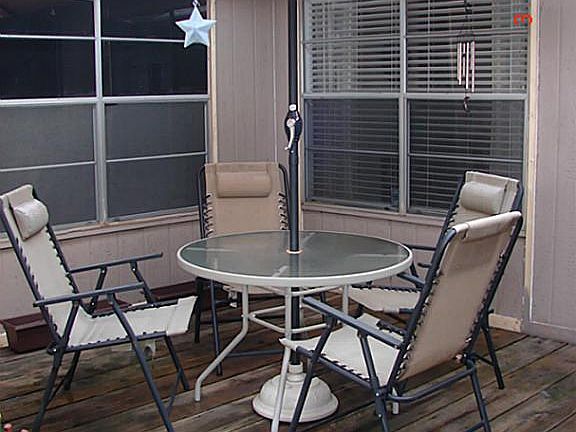  front deck for having coffe