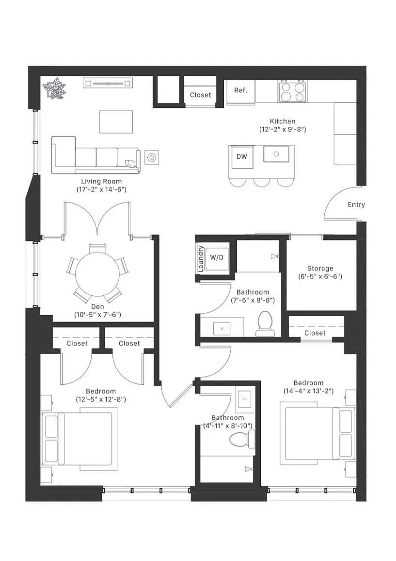 Floor plan B+D3