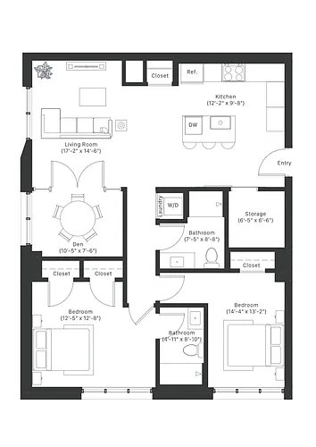 Floor plan B+D3