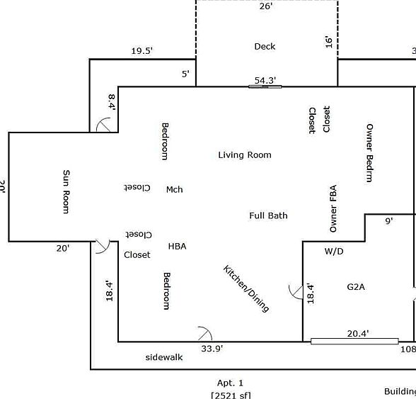 Rough estimates of bedrooms: 1st bedroom- 14.5x18 2nd bedroom-13.5x13.5 3rd bedroom/master: 14x18