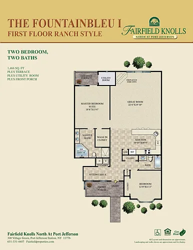 Floor plan Fountainbleu I