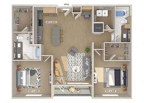 Floor plan B6