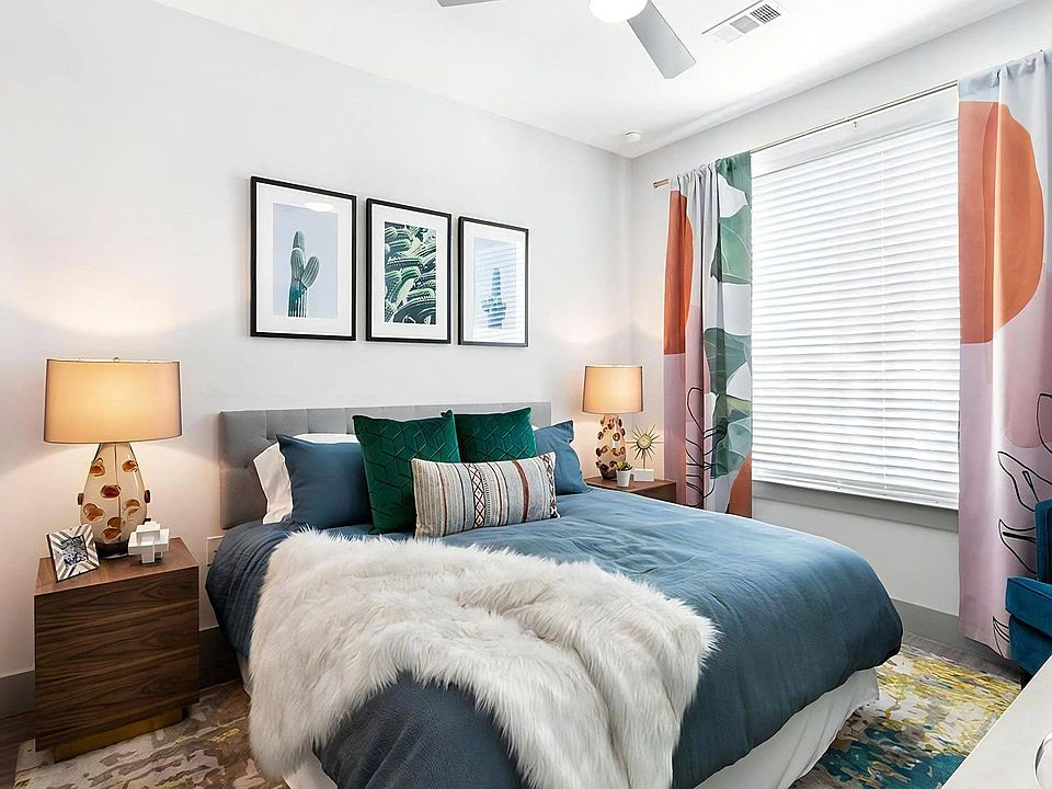 Rhythm Bedroom with Overhead Ceiling Fan