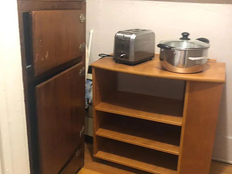 Kitchen closet/pantry.