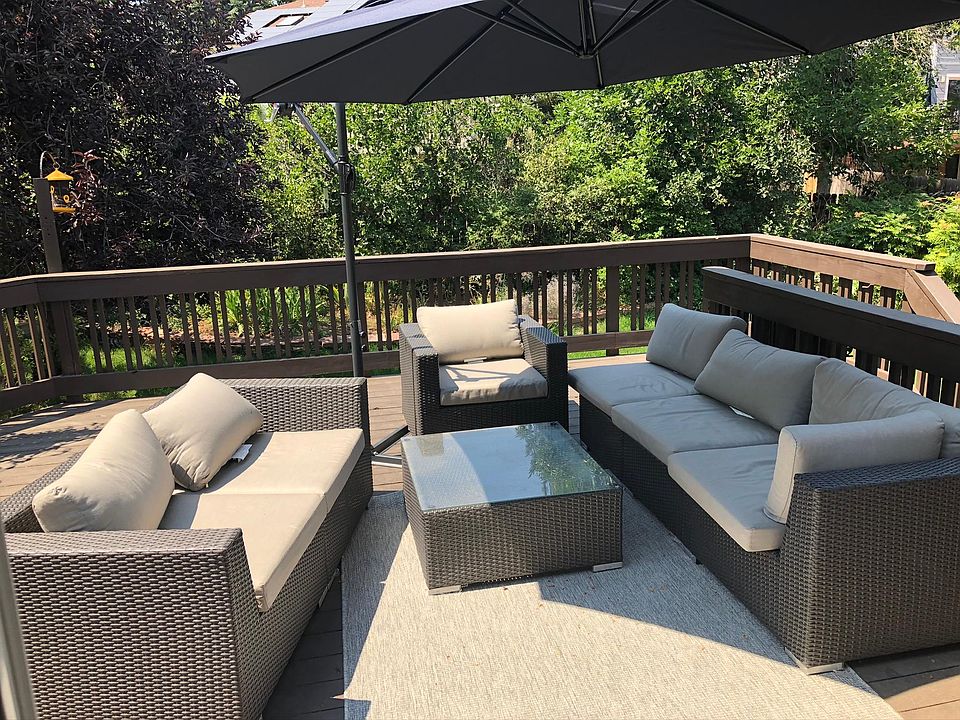 Large patio entered from kitchen