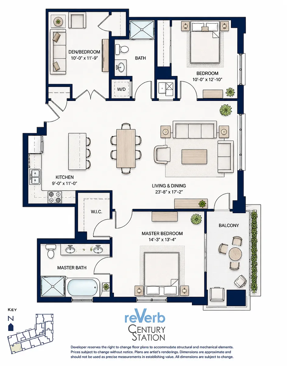 Floor plan 3 Bed