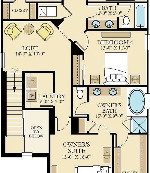 floor plan - second